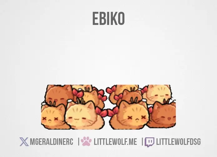 Custom Animated Emotes Commission for Vtuber Ebiko