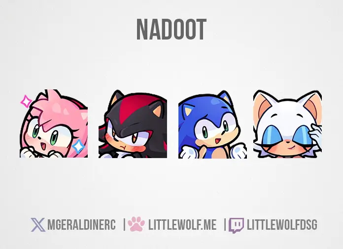Custom Emotes Commission for Streamer Nadoot